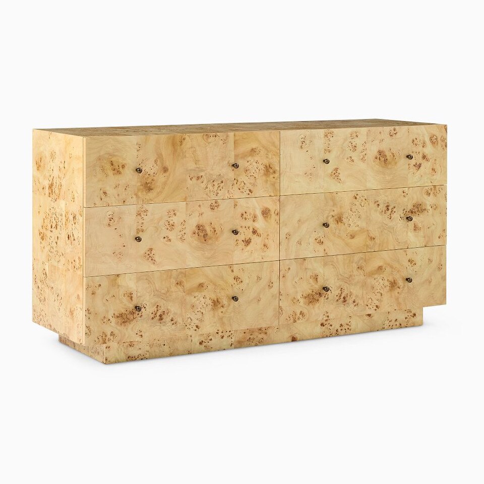 Burl 6-Drawer Chest - Luxurious Burl Wood Dresser | West Elm UK